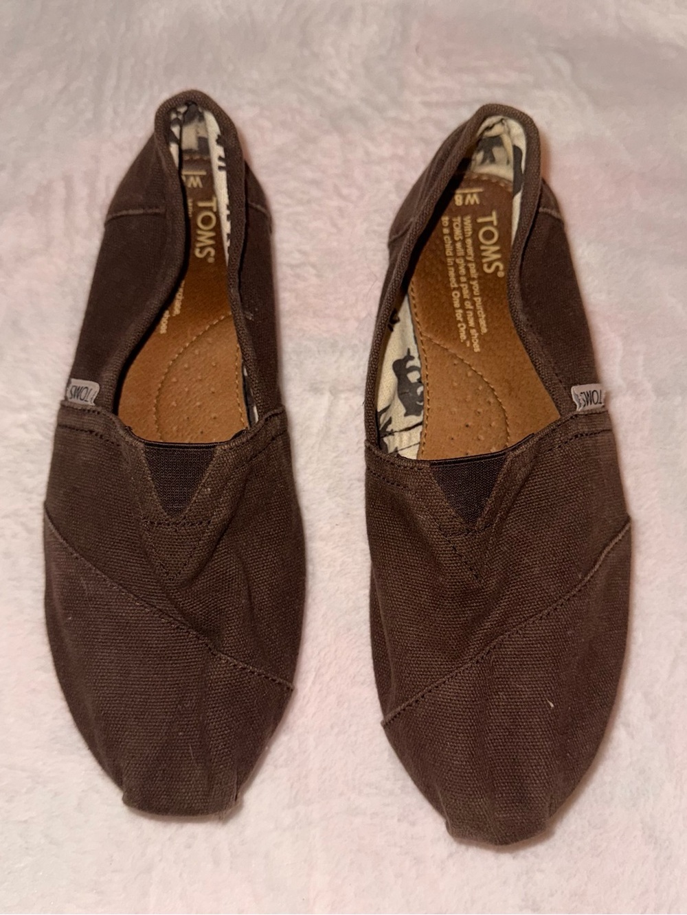 TOMS Classic Brown Slip-Ons